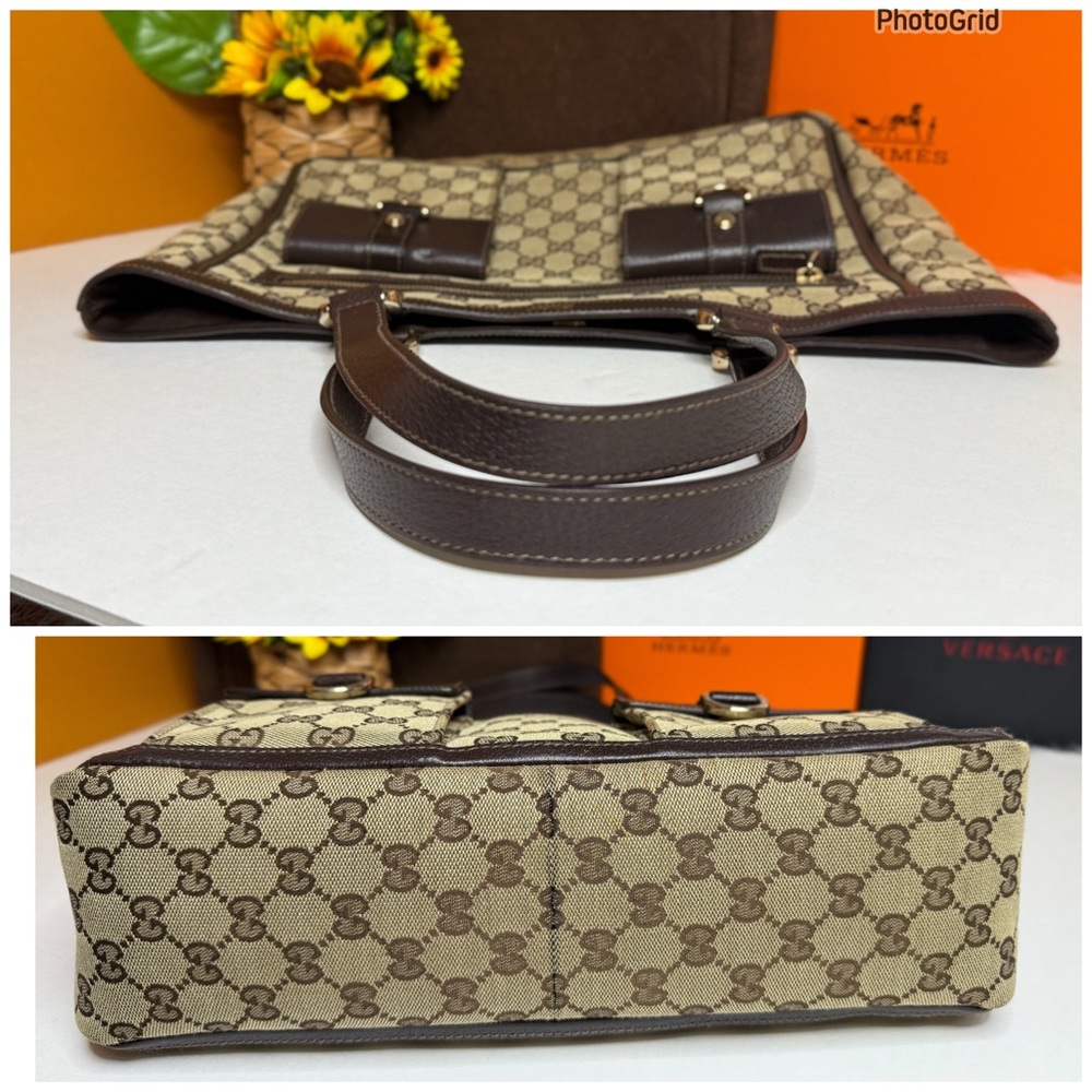 Auth GUCCI Preowned  EUC with COA GG Canvas Abby Tote Bag - Picture 11 of 17
